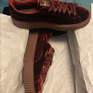 Fenty by Puma Velvet Creepers in Royal Purple